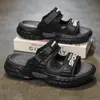 Sandalias Duraderas de Punta Abierta Transpirables para Hombre, Zapatillas de Exterior de Nuevo Estilo con Tacto Suave, Adecuadas para el Uso Diario en la Playa