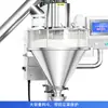 Máquina Semi-Automática Zonesun para Pesagem e Enchimento de Pó para Leite em Pó e Temperos com Alimentação por Parafuso e Proteção contra Poeira