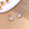 Pingente Transfronteiriço Europeu e Americano Quadrado Geométrico Zircônia Colar Pingente Feminino Design Simples Estilo Ins Acessórios DIY de Alta Qualidade