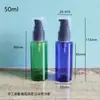Botella Plana de 50 ml con Bomba de Polvo, Botella de Presión Tipo Pico de Pato, Botella de Crema para Ojos Pico de Pájaro, Botella para Base de Maquillaje Líquida BB Cream