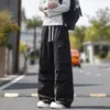 Pantalones largos de primavera/otoño multibolso estilo americano de moda para talla grande, pantalones de trabajo funcionales, pantalones casuales para hombre, corte holgado, elegantes y geniales, diseño de pierna recta