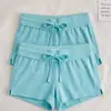 Pantalones de Dormir Lisos de Color Sólido con Cordón para Mujer, Nuevos Shorts Deportivos Casuales de Verano, Pantalones para Casa