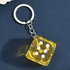Llavero de Dados de la Suerte Colgante Personalizado de Moda Diseño Tridimensional Accesorio para Bolso de Mujer Joyería con Diseño Creativo