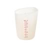 Taza medidora de silicona de 3 piezas, adecuada para tamaños grandes y pequeños con escala de 4 oz/8 oz, taza de silicona semipermeable visual para leche, taza medidora para hornear