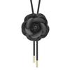 Camélia Francês pequeno estilo perfumado high-end tecido flor preta colar pescoço cinta dois camisola cadeia personalidade feminina atacado