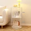 Mesa Auxiliar para Sofá con Ruedas, Mesa de Café, Mesa Pequeña, Escritorio Móvil, Escritorio Mini para Sala de Estar de Apartamento Pequeño, Mesa de Noche para Dormitorio