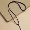 Cuerda Trenzada Simple Hecha a Mano para Colgantes de Oro, Plata y Jade, Cordón Trenzado Marrón Ajustable