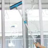 Mango alargado limpiacristales de doble cara desmontable cepillo para ventanas cepillo para cristales cepillo raspador de cristales raspado de cristales