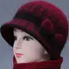 Gorro de invierno para mujeres de mediana edad y mayores, cálido y forrado de polar, grueso, adecuado para madres, abuelas y mujeres mayores, gorro de lana tejido