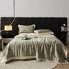 Estilo Pastoral Francés Orquídea Lyocell Tencel Verano Acolchado Lavable a Máquina Iones de Zinc Acondicionador de Aire Acolchado Verano Fresco Acolchado Juego de Cuatro Piezas