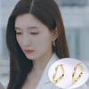 Pendientes geométricos con hebilla cuadrada plateada de estilo japonés y coreano, pendientes personalizados con hebilla cuadrada ancha para hombre, pendientes sencillos de moda para mujer