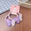 Gomitas para el pelo de mariposa grandes transparentes de colores de caramelo para el verano para niñas, alta elasticidad, versátiles, diademas elásticas dulces y lindas