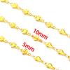 Cadena Cubana de Acero Inoxidable Cadena de Acero de Titanio Oro de 18K DIY Cadena para Clavícula Collar Pulsera Cadena Gruesa Accesorios de Joyería Material
