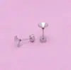 Ventas directas de fábrica: Base de Arete de Acero Inoxidable Puntiaguda Cónica Estilo Fresco, Accesorios para Joyería DIY, Diversas Especificaciones de Componentes para Aretes