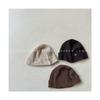 Sombrero de Lana para Bebé Nuevo de Primavera Ins Coreano Sombrero Melón Tejido Fino Estilo Retro Occidental Gorro Pulóver para Niños para Hombre