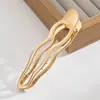 Moda Coreana Geométrico Metálico de Alta Calidad Forma Irregular Simple Pinza de Tiburón Lujo Ligero Versátil Pinza para la Parte Posterior de la Cabeza