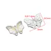 Nuevo Colgante de Flor de Mariposa con Baño de Vacío Colgante Geométrico de Acero Inoxidable Accesorios para Pulsera Collar de Moda DIY Venta al por Mayor