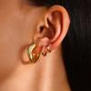 Pendiente Sencillo Transfronterizo Sentido de Alta Gama Nicho para Hombres y Mujeres Pendiente de Aleación Europeo y Americano Personalidad Elegante Rock Punk Pendientes