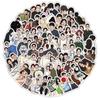60 Adesivos de Foto de Casal de Desenho Animado Adesivos de Desenho Animado Fofos Criativos para Caderno de Anotações Copo de Água Decoração de Mesa Adesivos à Prova d'Água