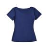 Camiseta Sexy de Manga Curta com Decote em V Profundo e Ajuste na Cintura, Venda Direta por Transmissão ao Vivo, Novo Estilo de Verão, Slim Fit, Versátil, Top da Moda