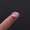 Brilhante Super 0.8X8Mm Diâmetro Interno Formato de Coração Quadrado Estrela de Cinco Pontas Zircônia Aço Inoxidável Clipe de Orelha Unha do Osso da Orelha Comércio Exterior Piercing