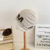 Gorro de Lana Coreano para Mujer, Otoño e Invierno, Gorro con Letras Ins para la Cabeza, Gorro Holgado de Calle con Personalidad Estilo Coreano