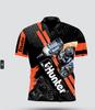Camisa polo transfronteriza serie hip-hop europea y americana impresión digital 3D para hombre top de camiseta polo deportiva urbana