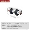 Foco rectangular de doble cabezal empotrado en techo oculto para el hogar de un solo cabezal doble cabezal lámpara de cubo led antivaho Downlight