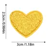 Nuevos parches de tela multi-color con bordado de corazón, sin costura, para ropa, fundas de teléfono, zapatos, sombreros, bolsos, accesorios para el cabello, parches decorativos DIY