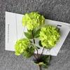 Fornecimento direto da fábrica decoração de casamento 3 cabeças bola de neve flor casa sala de estar decoração floral fotografia fundo
