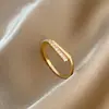 Anillo de Lujo Ligero de Cobre Incrustado con Circonita, Apertura Femenina y de Alta Gama, Anillo Ajustable Super Brillante, Estilo Ins Simple y Popular