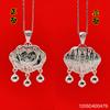 Collar de plata esterlina S990 para mujer, con colgante de cuerda y candado de la paz, con forma de corazón de loto y sutra, cadena de clavícula, collar de alta gama a la moda que combina con todo.