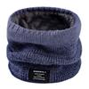 Cachecol de Lã Tricotado Novo para Mulheres no Inverno, Cachecol Quente Forrado com Lã para Homens, Cachecol Personalizado de Pescoço Grosso com Estilo Casal Gradiente