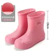 Botas de lluvia nuevas para mujer: estilos cortos, hasta la pantorrilla y escotados, con suelas antideslizantes, suelas gruesas, adecuados para lavar platos, duraderos, impermeables y cálidos