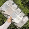 Calcetines Deportivos de Algodón Inos para Mujer y Hombre Otoño e Invierno, Calcetines de Encaje Frescos y Lindos a Media Pantorrilla para Hombres y Mujeres, Nuevos