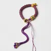 Corda de Mão Trançada com Fio de Algodão Enrolado à Mão do Xizang, Corda Colorida para o Ano de Nascimento, Corda Suja do Xizang, Corda de Mão Trançada para Homens e Mulheres