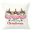 Festival Navideño Transfronterizo de Amazon funda de almohada con estampado de animales funda de almohada para cojín de respaldo de sofá de sala de estar para el hogar venta al por mayor
