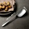 Suporte Direto da Fábrica Personalizado Aço Inoxidável 304 Colher de Servir para Hotel Restaurante Colher Pública Colher de Sobremesa Polida Espelho
