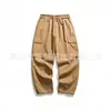 Vendas diretas do fabricante: calças de trabalho retas femininas, calças de trabalho esportivas estilo japonês, calças de trabalho estilosas de perna larga, calças compridas masculinas