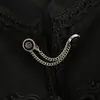 Ropa de mujer transfronteriza al por mayor 2026 otoño nuevo estilo europeo y americano retro botones frontales empalme de encaje chaqueta corta abrigo