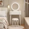 Nova Penteadeira Quarto Simples Moderna Pequeno Apartamento Penteadeira Luxo Leve Wabi-Sabi Estilo Creme Penteadeira Curativa