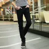 Jeans masculino fino stretch primavera e verão 2021 ins marca de moda slim fit skinny reto calças compridas da moda