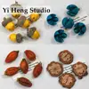 Sinos de Vento de Frutas Secas e Flores Naturais Retrô Contas para DIY Colar de Contas Artesanal Brincos Acessórios de Joias Materiais