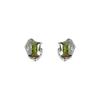 Pendientes de circonita líquida verde oliva de nicho, pendientes femeninos de moda de alta calidad, pendientes con personalidad y temperamento únicos.