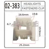 Clip sujetador de hebilla localizador decorativo de revestimiento de coche universal blanco adecuado para soporte de hebilla de faro Buick