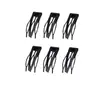 Pente para cabelo específico para esportes e presilha BB para arrumar fios soltos, presilha de cabelo preta para mulheres, presilha lateral, grampo de cabelo, acessório de cabelo