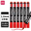 Plumón Artístico de Doble Punta Deli para Dibujo, Bolígrafo de Contorno Negro, Resistente al Color, Impermeable, Resistente al Aceite, Marcador para Estudiantes