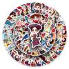 56 adesivos estilo chinês de 56 personagens de desenho animado de grupos étnicos, fofos, à prova d'água, decorativos, adesivos para computador, livro de mão