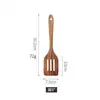 Espátula de Madera de Acacia Transfronteriza Madera de Amazonia Espátula para Freír Espátula Coladora Utensilios de Cocina Cucharón Cuchara de Madera para Arroz Set de Cucharas para Fideos