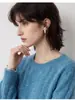 Código europeo transfronterizo ropa nueva para mujer suéter de mohair para mujer cuello redondo tejido de ochos raya vertical suave esponjoso jersey